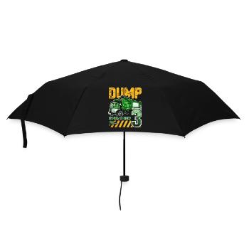 Garbage Truck 3rd Birthday 3 Years Old Birthday - Umbrella (small) - black - Front