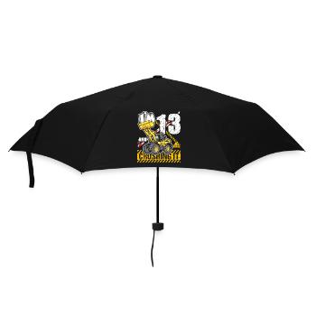 I'm 13 & Crushing It 13th Birthday Boys Excavator - Umbrella (small) - black - Front