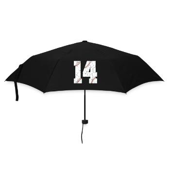 Enfants 14e anniversaire Joueur de baseball 14 ans - Parapluie standard - noir - Devant