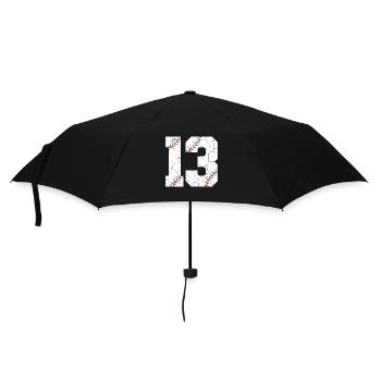 Enfants 13e anniversaire Joueur de baseball 13 ans - Parapluie standard - noir - Devant
