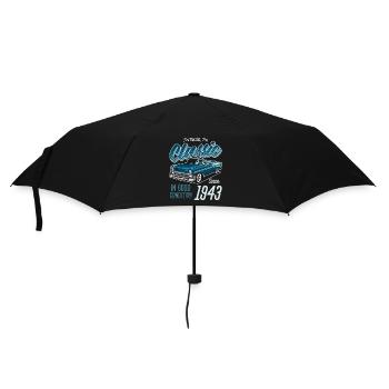 I'm Not Old I'm Classic Car Vintage Born In 1943 - Umbrella (small) - black - Front
