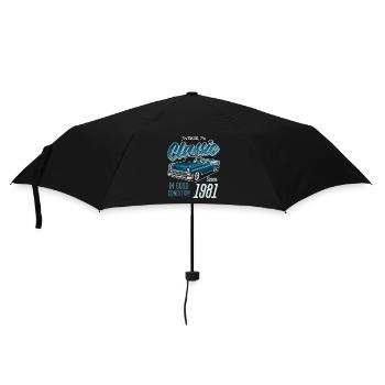I'm Not Old I'm Classic Car Vintage Born In 1981 - Umbrella (small) - black - Front