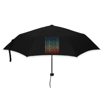 Papa Rétro Vintage Fête des Pères - Parapluie standard - noir - Devant
