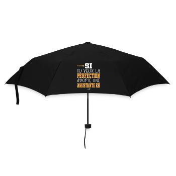 Métier Humour Femme Assistante RH - Parapluie standard - noir - Devant