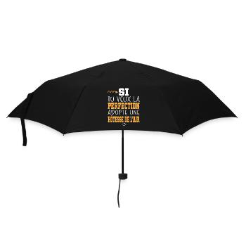Métier Humour Femme Hôtesse de l'air - Parapluie standard - noir - Devant