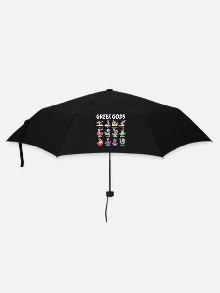 Götter der griechischen Mythologie - Antike Götter Griechenlands - Regenschirm (klein) - Schwarz