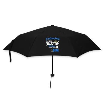 Papou pêcheur t-shirt retraité pêche humoristique - Parapluie standard - noir - Devant
