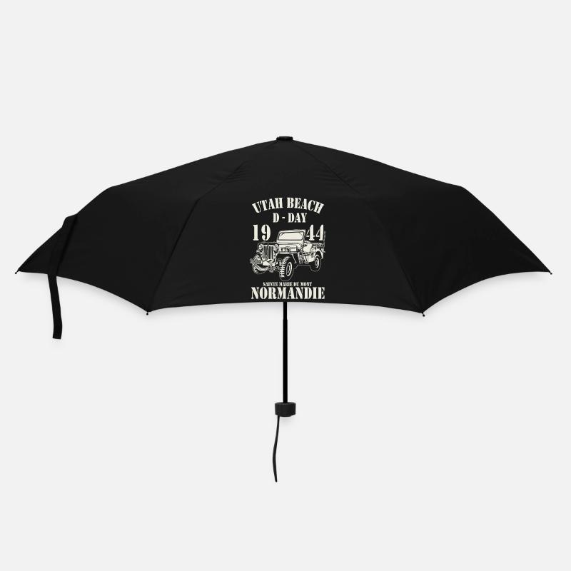 Utah Beach D-Day 1944 Normandie - Parapluie standard - noir