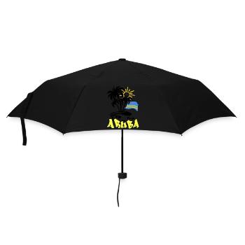Aruba - Regenschirm (klein) - Schwarz - Vorne