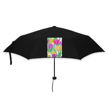 EG Flowers I Tulips I Flowers I Holland I Holiday - Umbrella (small) - black - Front