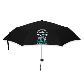 Première fête des mères, tu fais du bon travail maman - Parapluie standard - noir - Devant
