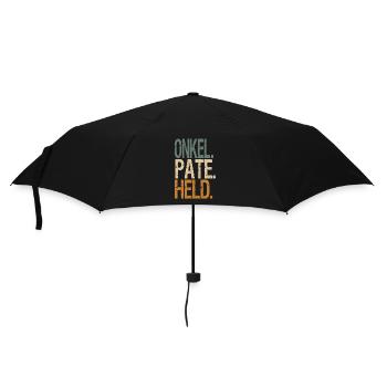 Onkel Pate Held - Regenschirm (klein) - Schwarz - Vorne