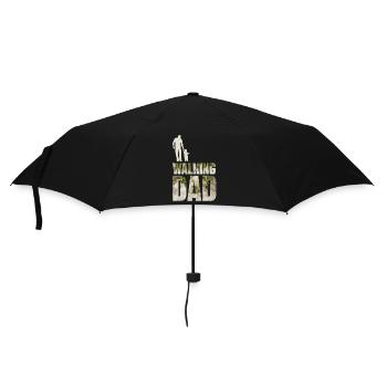 The walking dad - Umbrella (small) - black - Front