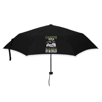 Camper Opa - Regenschirm (klein) - Schwarz - Vorne
