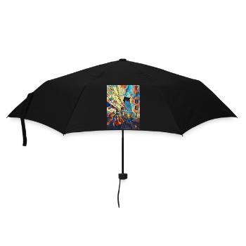 Tibet - Regenschirm (klein) - Schwarz - Vorne