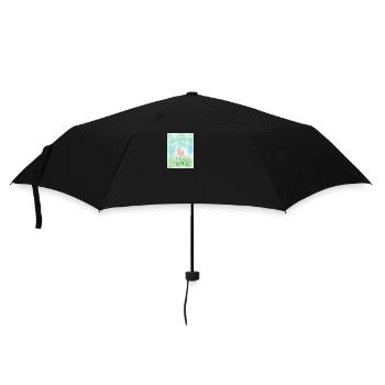 Lets enjoy the summer - Regenschirm (klein) - Schwarz - Vorne