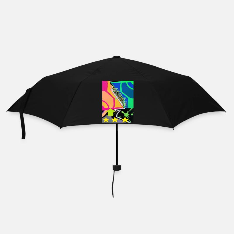 Graffiti Flag 1 - Umbrella (small) - black