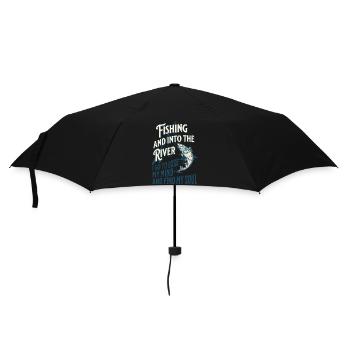 FISHING AND FIND MY SOUL - Umbrella (small) - black - Front