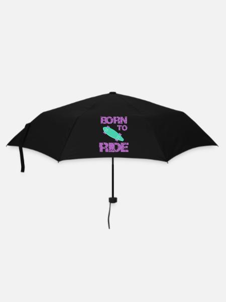 born to ride born to ride skateboard skateboard - Umbrella (small) - black
