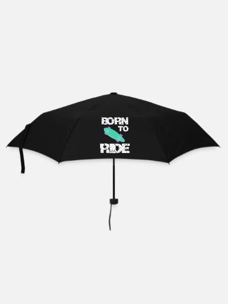 born to ride born to ride skateboard skateboard - Umbrella (small) - black