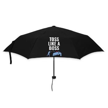 Cornhole Bean Bag Toss Outdoor Lawn Game Funny - Umbrella (small) - black - Front