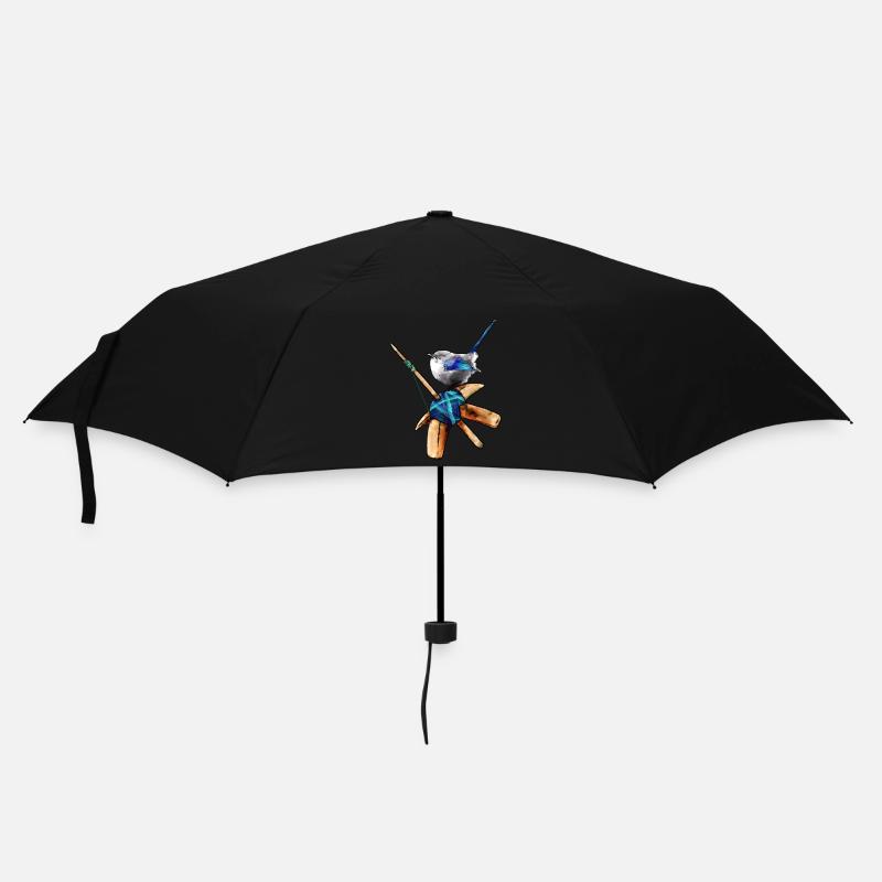 Ich liebe Handspinnen - Regenschirm (klein) - Schwarz