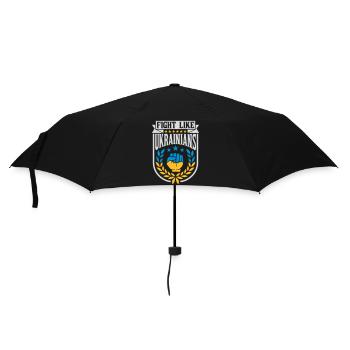 fight like ukrainians quote - Umbrella (small) - black - Front