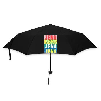 Jena Germany City Skyline Home Love - Umbrella (small) - black - Front