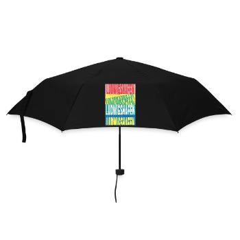 Ludwigshafen Germany City Font Skyline - Umbrella (small) - black - Front