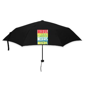 Moers Deutschland Stadt Schrift Skyline - Regenschirm (klein) - Schwarz - Vorne