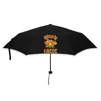 Groovy Niece Family Matching Vintage Family - Umbrella (small) - black - Front