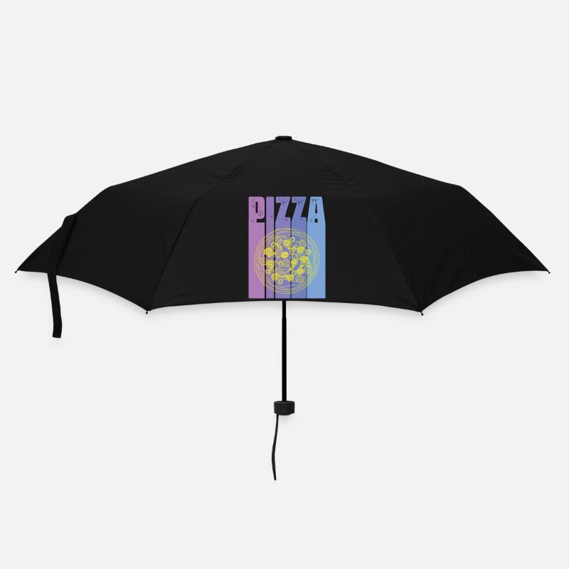pizza - Umbrella (small) - black