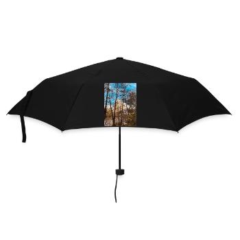 Hochhaus Coole Farbe Bäume - Regenschirm (klein) - Schwarz - Vorne