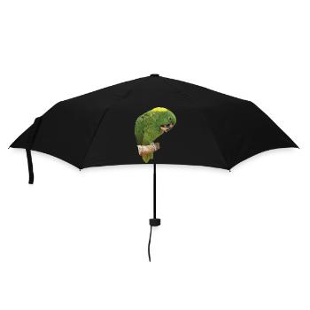 The yellow-naped parrot - Umbrella (small) - black - Front