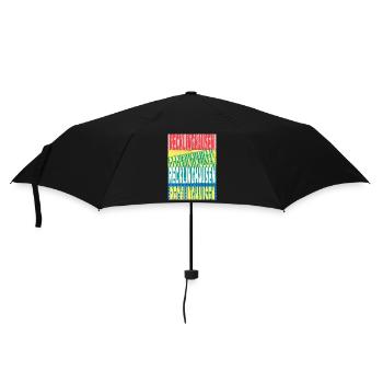 Recklinghausen Germany City Font Skyline - Umbrella (small) - black - Front