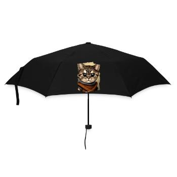 Cat hood - Regenschirm (klein) - Schwarz - Vorne
