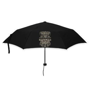 Geburtstagsgeschenk Geboren 2012 11 Jahre - Regenschirm (klein) - Schwarz - Vorne