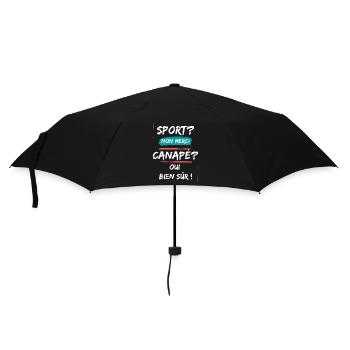 Sport? non merci, canapé? oui bien sur! - Parapluie standard - noir - Devant