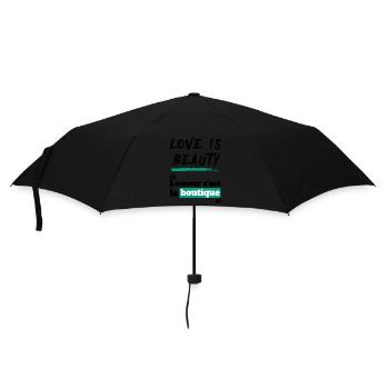 L'amour c'est la boutique - expression cameroun - Parapluie standard - noir - Devant