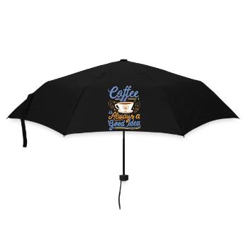 coffee enthusiast - Umbrella (small) - black - Front