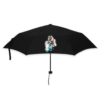 Joueur de football américain Vintage Retro USA Sport - Parapluie standard - noir - Devant