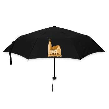 Freudenstadt Rathaus Schwarzwald Baden-Württemberg - Regenschirm (klein) - Schwarz - Vorne