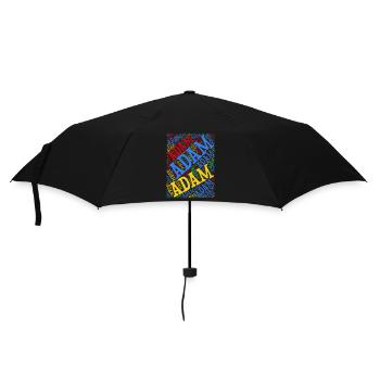 Adam t-shirt word cloud t-shirt gift idea - Umbrella (small) - black - Front