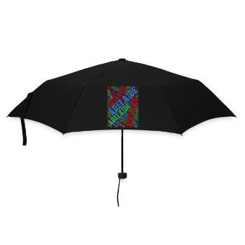 Adelaide T-Shirt T-Shirt Wortwolke Geschenkidee - Regenschirm (klein) - Schwarz - Vorne