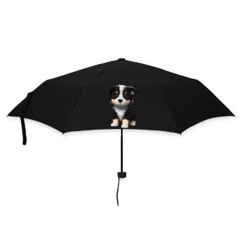 Puppy Australian Shepherd Dog Owner - Umbrella (small) - black - Front