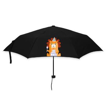 Geburtstag - Regenschirm (klein) - Schwarz - Vorne