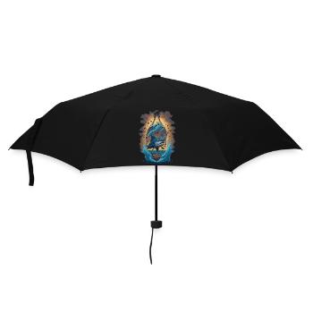 Bouteille de requin - Parapluie standard - noir - Devant