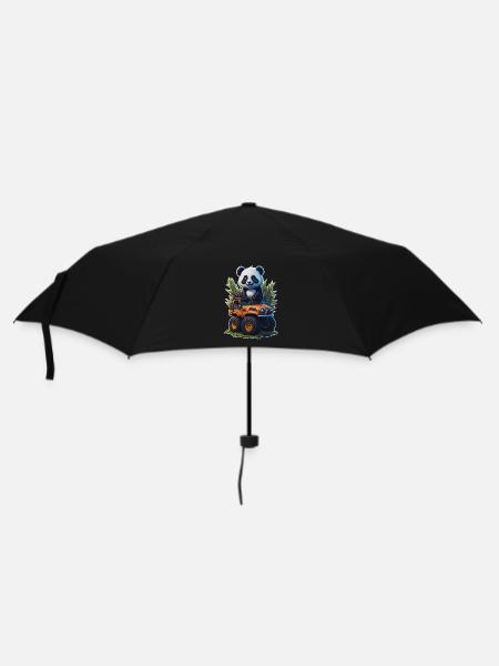Panda Truck - Regenschirm (klein) - Schwarz