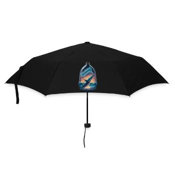 Whale Bottle - Umbrella (small) - black - Front