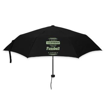 Wenn Calisthenics einfach wäre - Regenschirm (klein) - Schwarz - Vorne